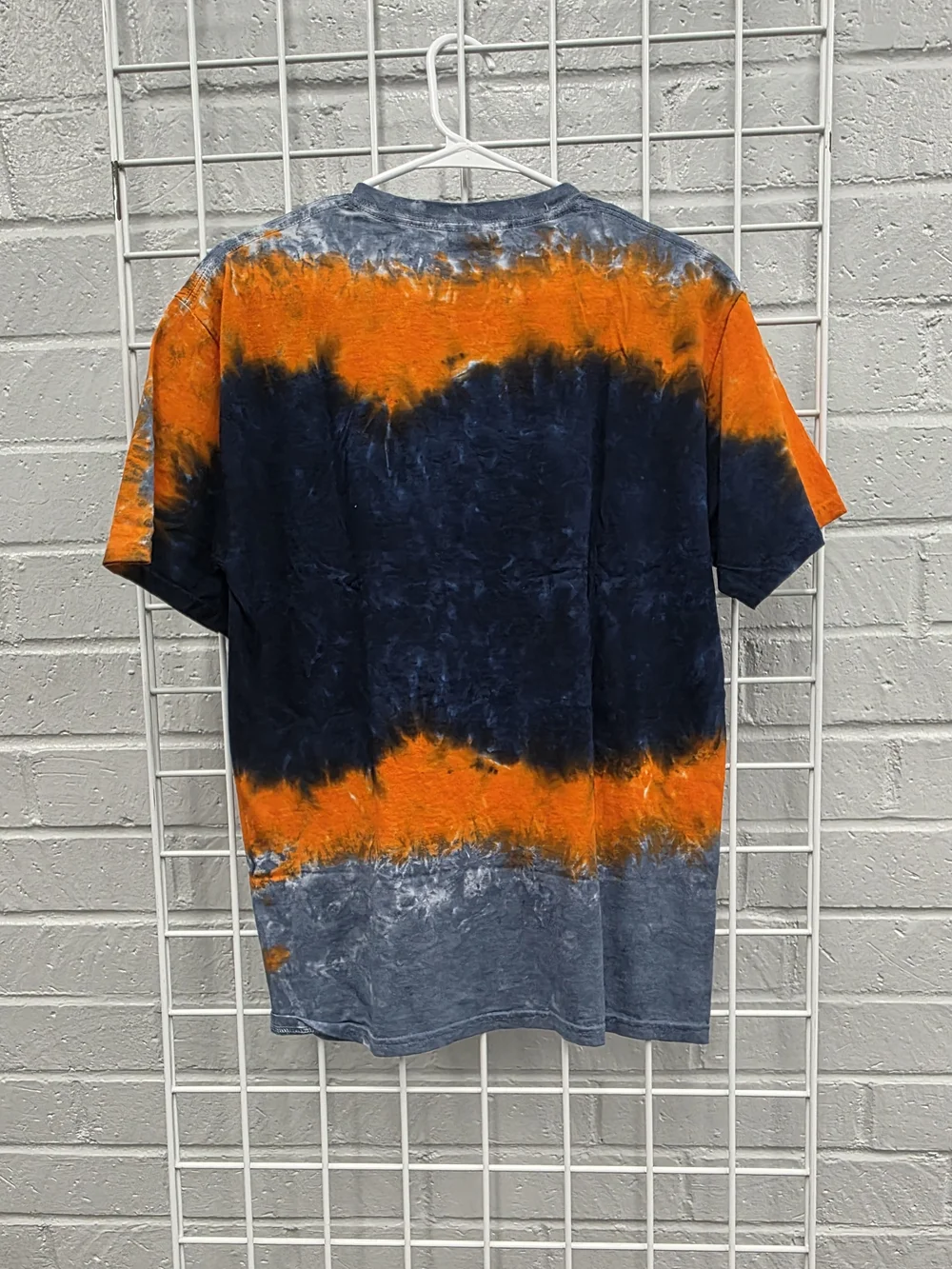 NFL Denver Broncos Orange & Navy Tie-Dye Tee Size Medium